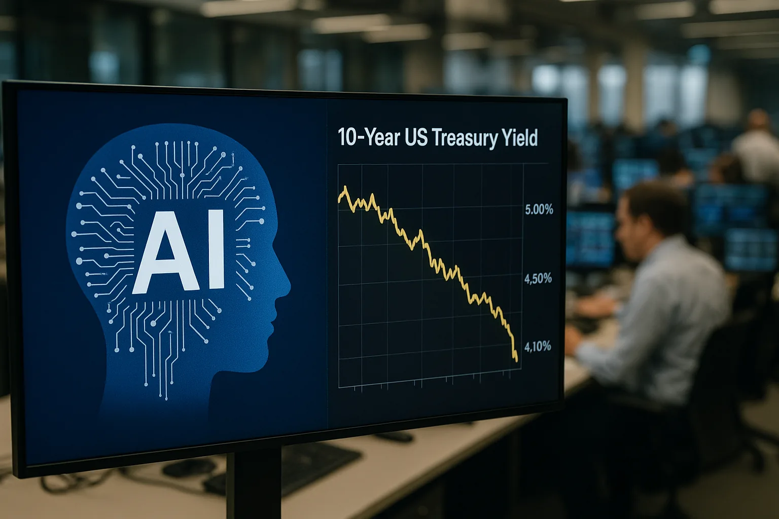 AI Sector Rout Pushes Treasury Yield Bets Firmly Below 5%