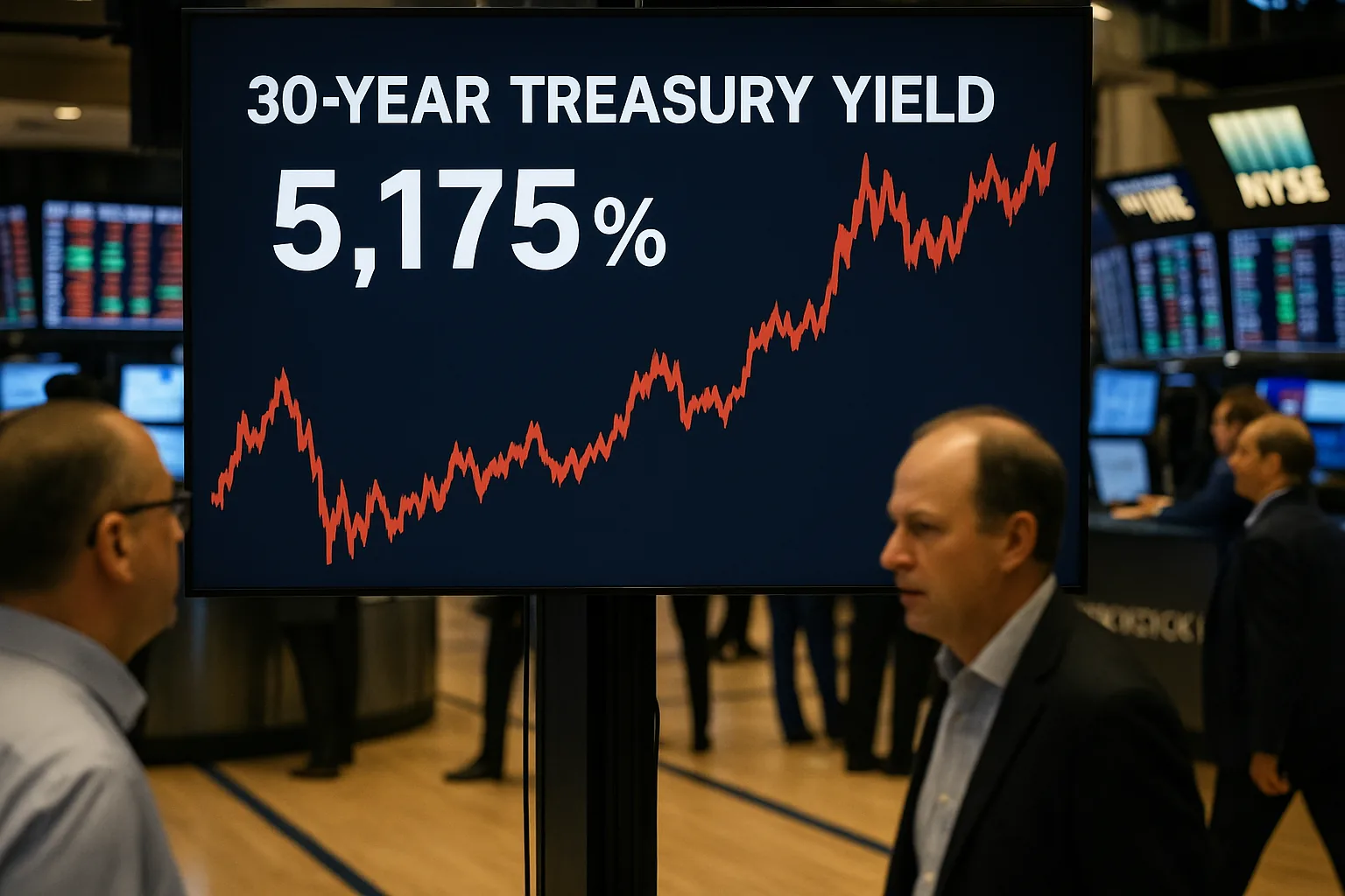30-Year Treasury Yield Hitting 22-Year High Cements Higher-for-Longer Bets