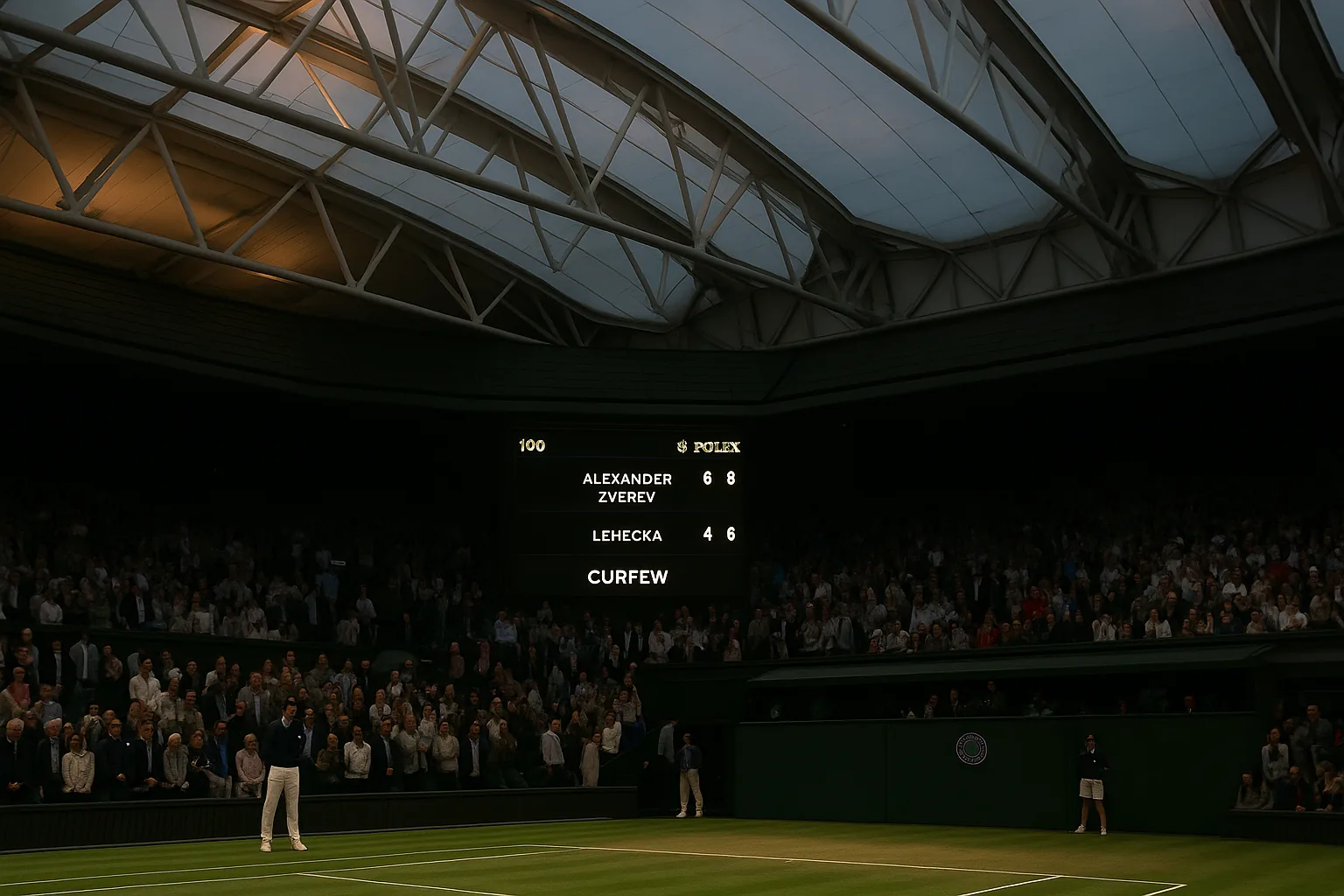 Zverev's Two-Set Lead at Wimbledon Drives Win Odds to 93% Before Curfew Halts Play