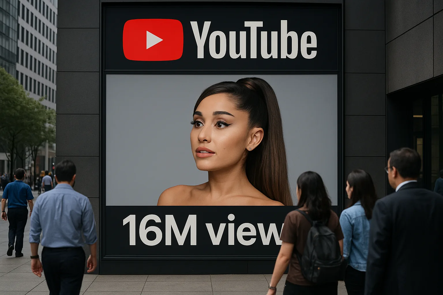 Grande's Mid-Week YouTube Views Surpass 16M, Pushing Market Odds to 96%