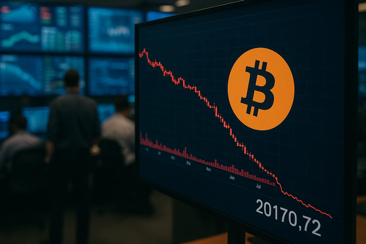 Bitcoin's Fall to 20-Month Low Spurs Bets on Deeper June Price Drop