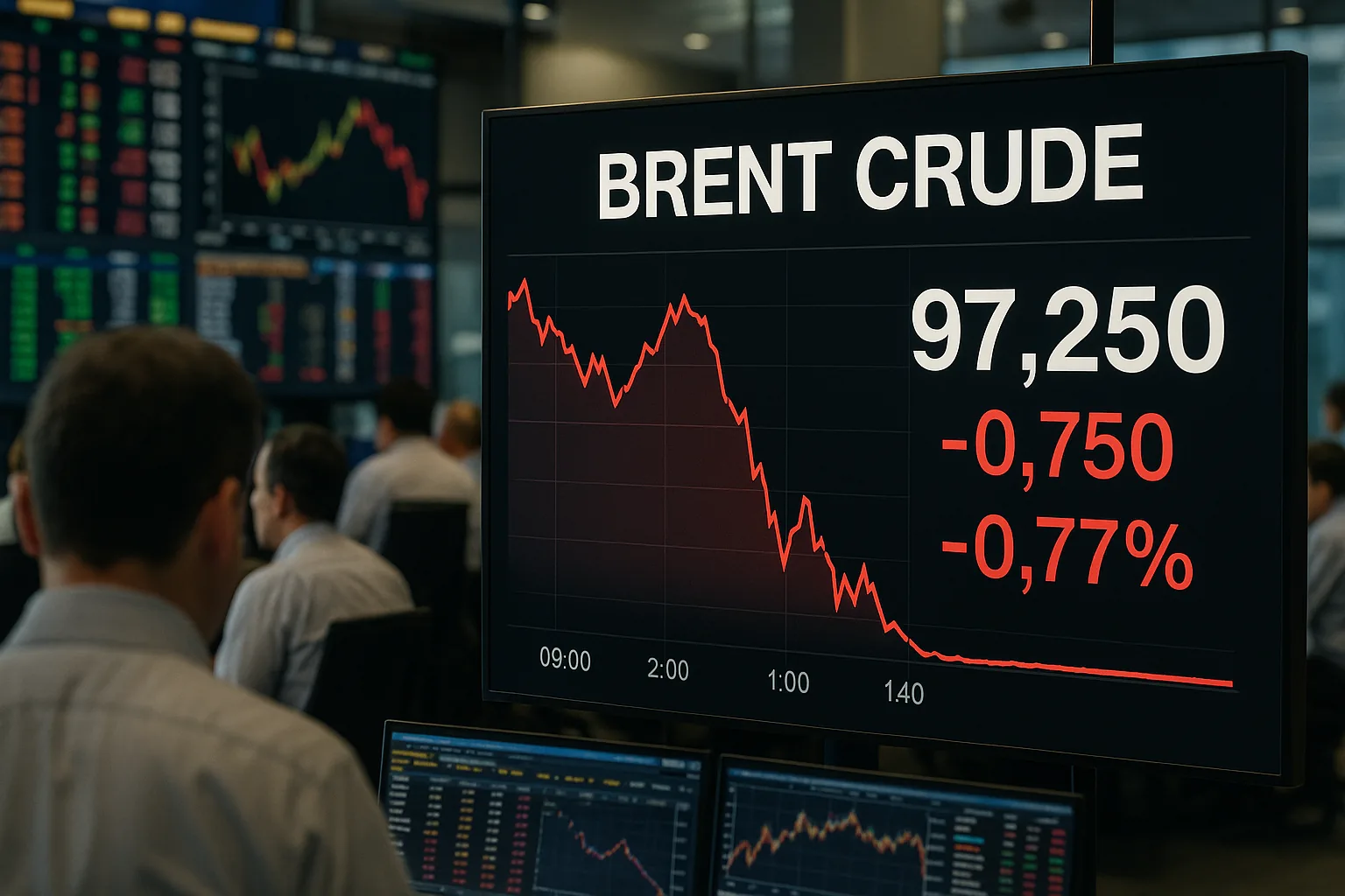 Traders Fade Brent Crude Spike After Hormuz Closure, Market Odds Dip