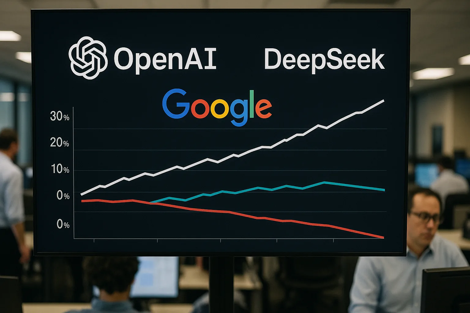 OpenAI, Google Momentum Pushes Down DeepSeek Share Forecasts