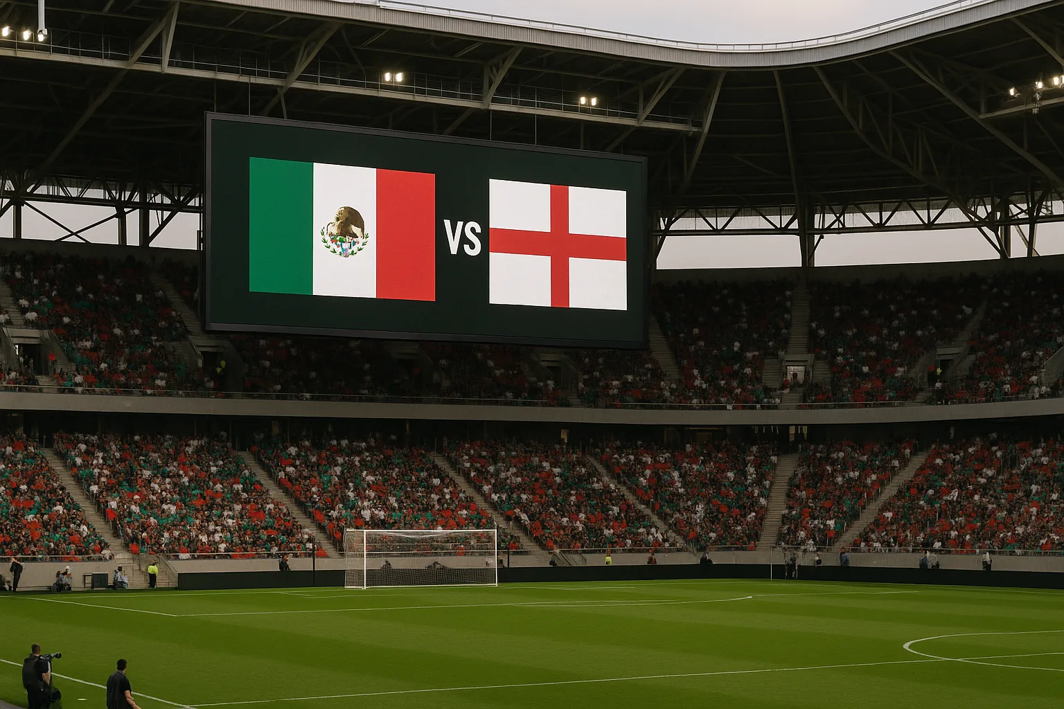 What will the announcers say during Mexico vs England Surges +61.0pp