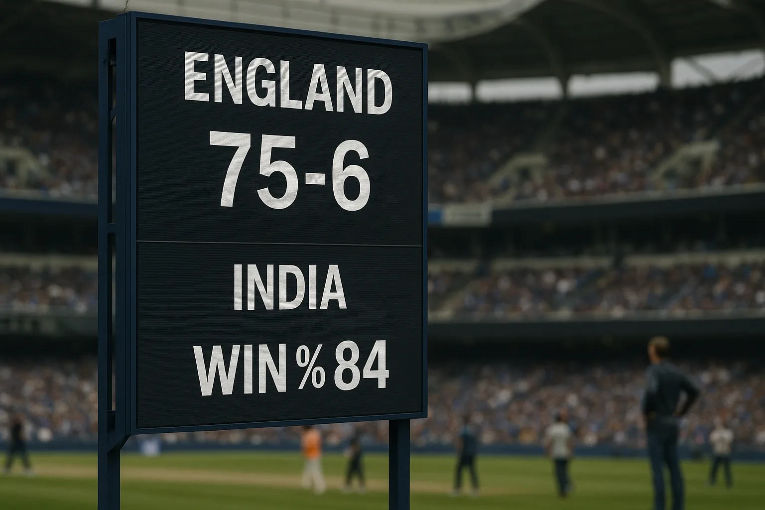England's Batting Collapse Pushes India's Win Odds to 84% in First ODI