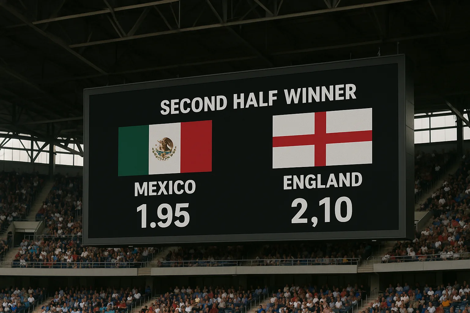 England's Late-Game Comeback Slashes Odds of Mexico Second-Half World Cup Win
