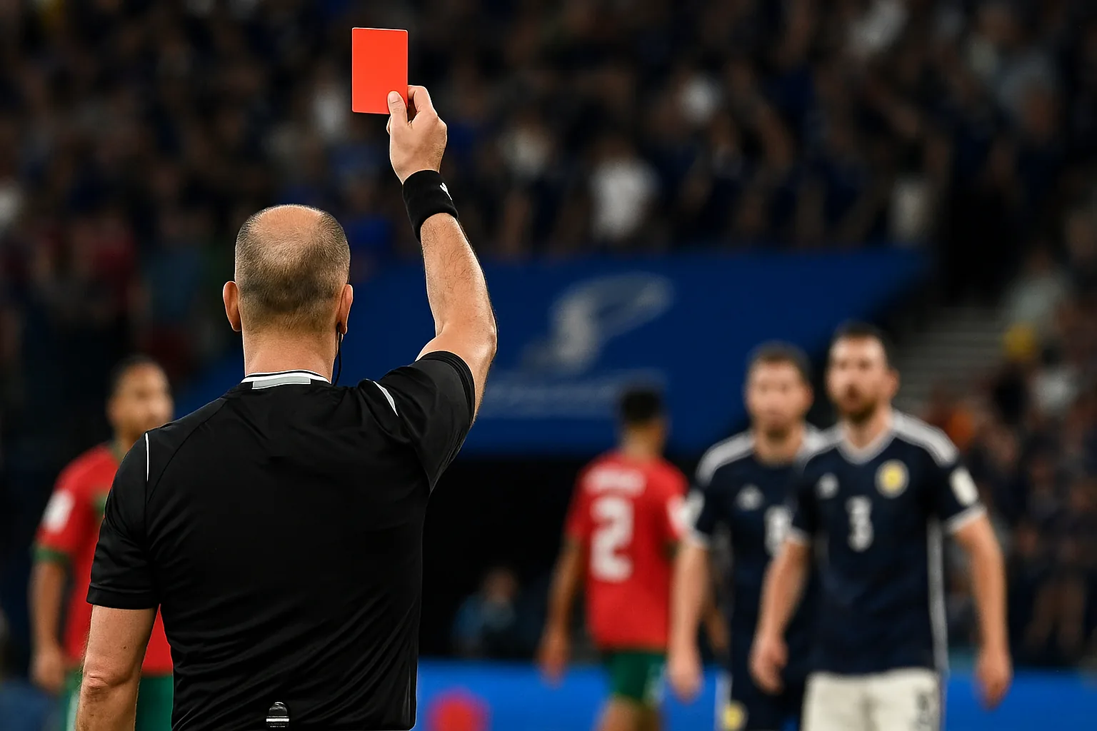 Referee Controversy in Scotland-Morocco Game Drives 'Red Card' Mention Odds to 99%