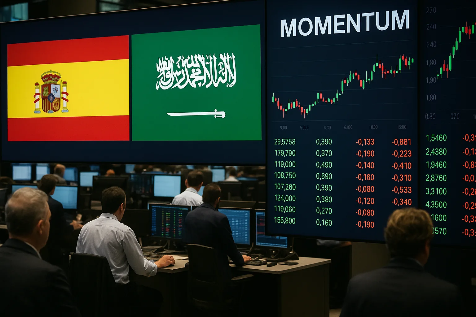 Stakes of Spain-Saudi Match Shift Announcer Bets; 'Momentum' Surges