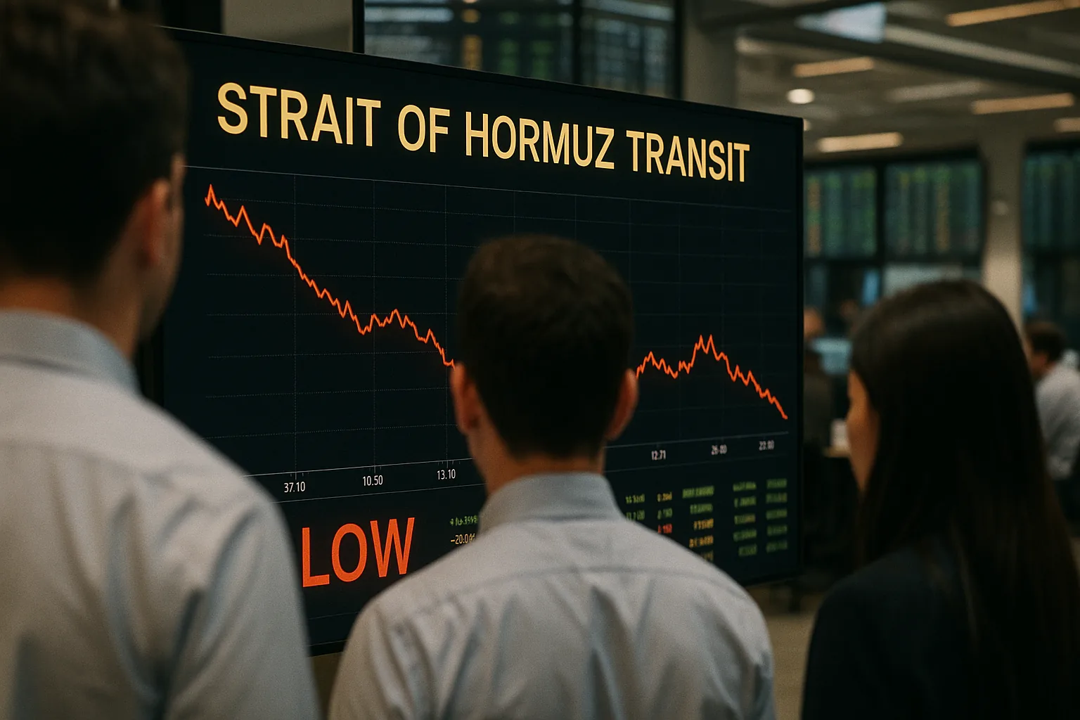 Hormuz Transit Bets Fall as Daily Crossings Hit Three-Month Low