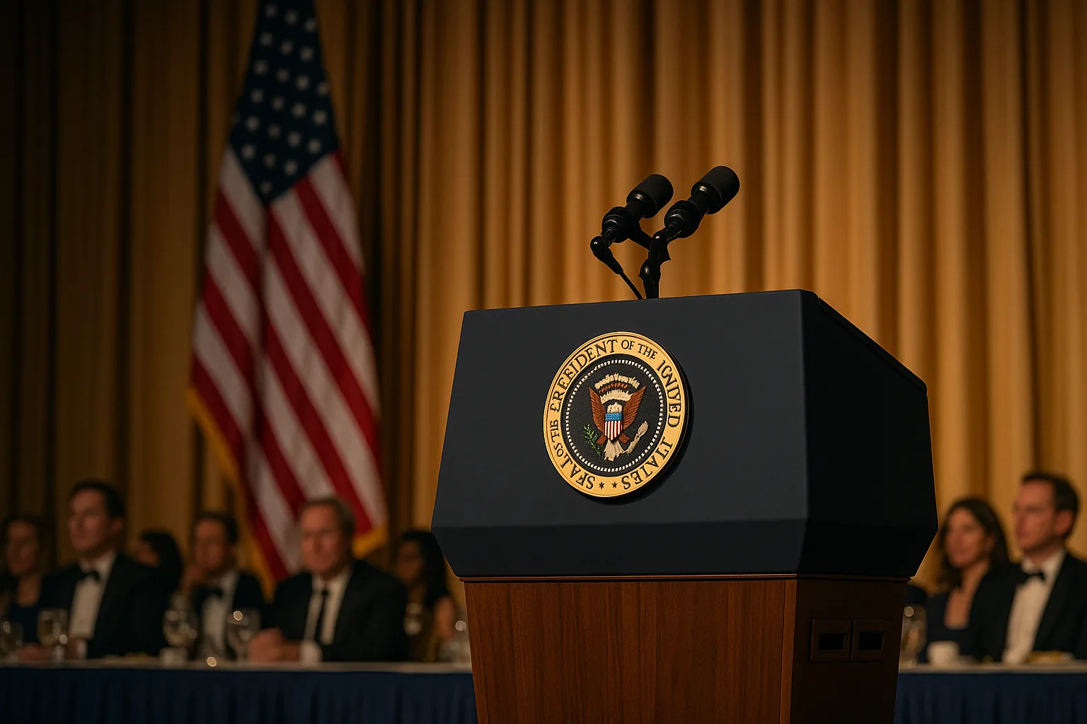 Trump's WHCD Speech Resolves Mention Markets as Key Phrases Go Unsaid