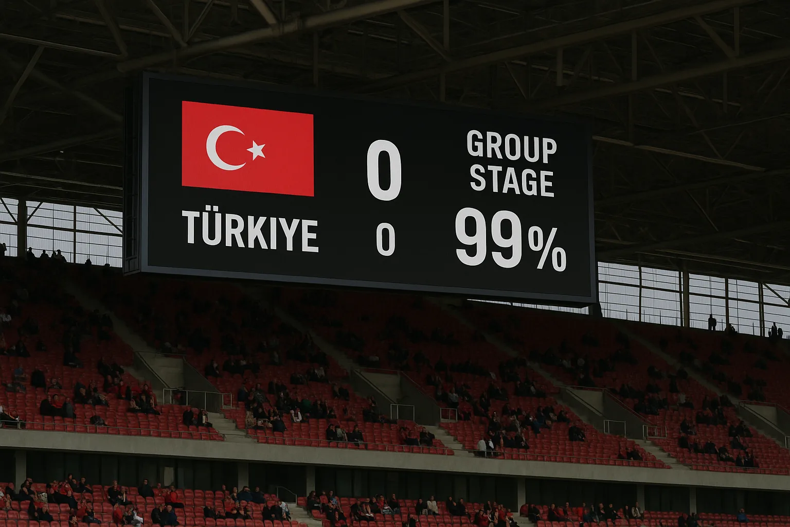Turkiye World Cup Ouster Drives "Group Stage" Elimination Odds to 99%